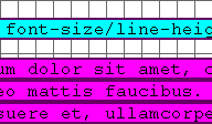 CSS Schriftgröße und Zeilenabstand